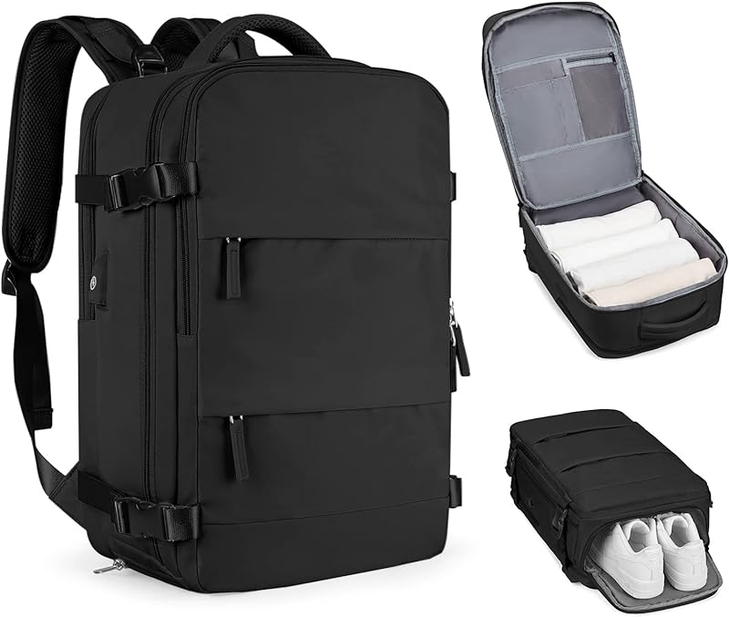 Mochila casual de viagem, Preto, Mochilas Diurnas