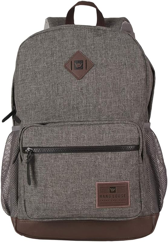 Mochila Trend Hang Loose em Poliéster Texturizado Cinza