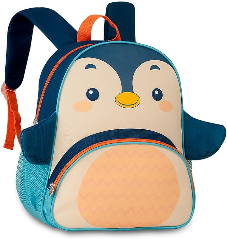 Mochila Costas Clio Pets Bichinhos Pinguim Clio Style (Laranja)