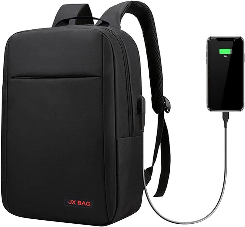 Kiboule Mochila para laptop para laptop de 16 polegadas Mochila de viagem de negócios para laptop com porta de carregamento USB Alça de bagagem Mochilas multifuncionais repelentes de água Bolsa de computador de estudante para faculdade escritório masculino feminino