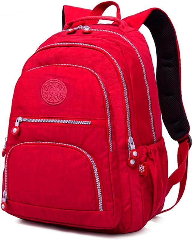 Mochila Feminina Leve Escola Trabalho Viagem Fashion Mochilas Para Notebook Moderna Menina Impermeável Para Passeios (Vermelha) Mochila Feminina Leve Escola Trabalho Viagem Fashion Mochilas Para Notebook Moderna Menina Impermeável Para Passeios (Vermelha)