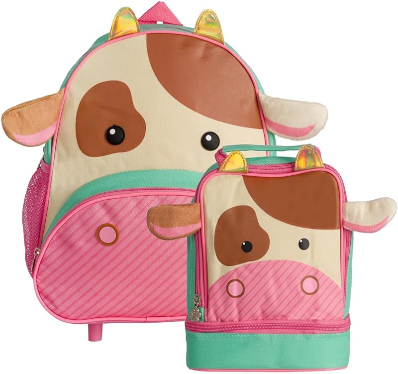 Kit Mochila Infantil e Lancheira termica zoo (Mimosa)