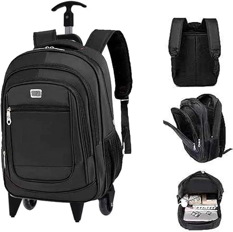 Mochila Rodinhas 40 Litros Puxador Reforçado Executiva Escolar e trabalho