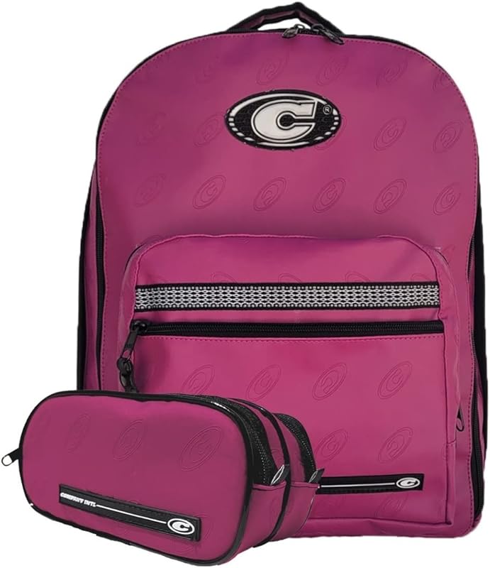 Kit Mochila Company Classic C Emborrachada + Estojo – Original – Roxa