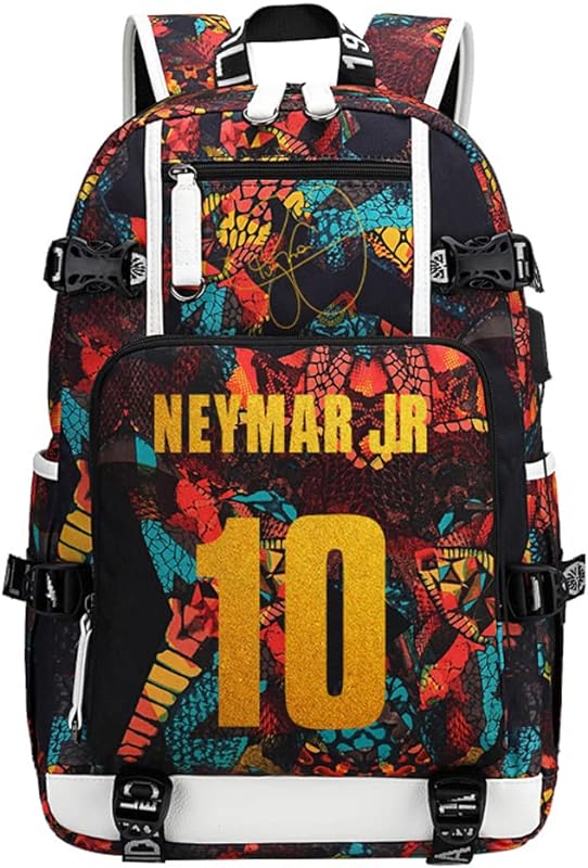 YUNZYUN Mochila multifuncional para jogadores de futebol Neymar bolsa para fãs de laptop para homens e mulheres
