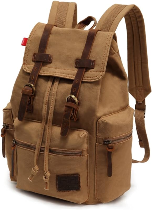 MUSISALY Mochila Vintage Para Homens Mochila Masculina Mochila Retrô Mochila De Viagem De Lona Masculina Mochila De Lona Masculina Bolsa De Viagem De Lona Europeia E Americana Bolsa De