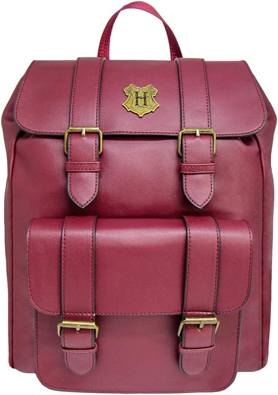 Bolsa Mochila Hogwarts Metálico Vinho – Original Harry Potter