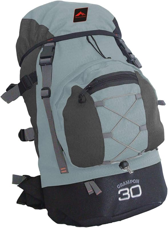 0030 – MOCHILA CRAMPON 30 – PRETO COM CINZA