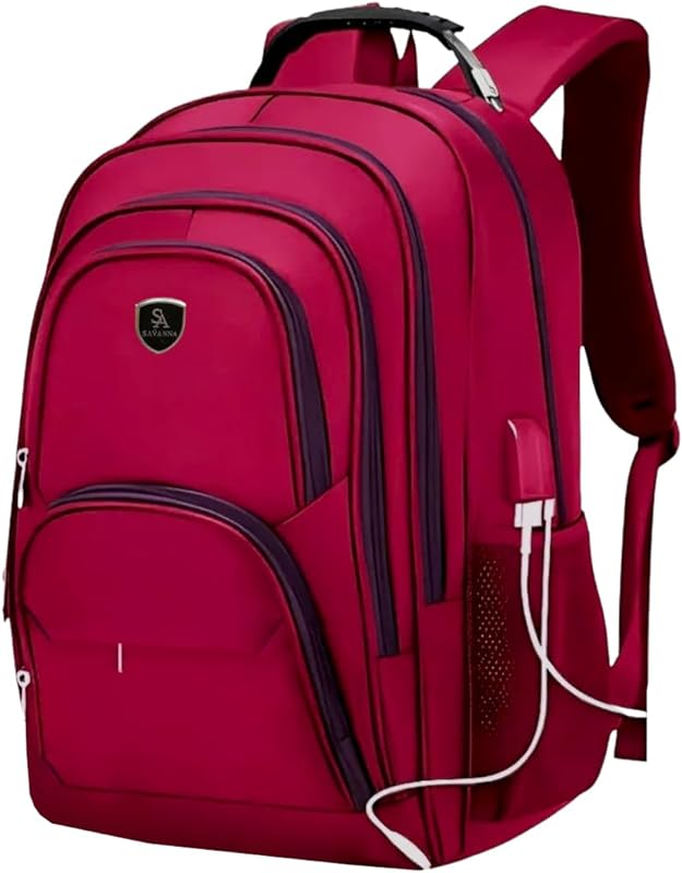 Mochila Masculina Feminina Notebook Alto Padrão Reforçada Cor: Vermelho