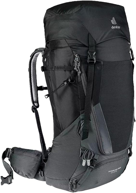 Mochila Semi Cargueira Futura Air Trek SL New, 55+10 Litros, Preta. Mochila Semi Cargueira Futura Air Trek SL New, 55+10 Litros, Preta.
