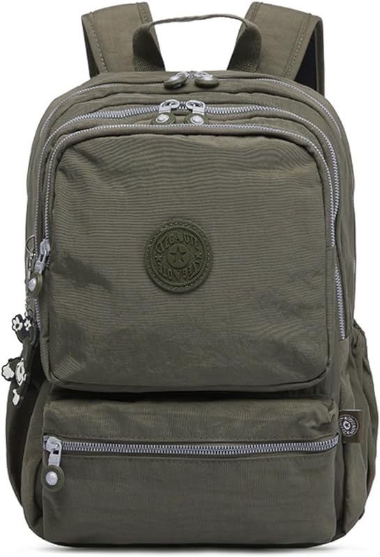 Mochila Pequeno Bolsa Simple Leve Fofa Feminina Nylon Impermeável Escolar Casual Viagem Trabalho Fashion Verde