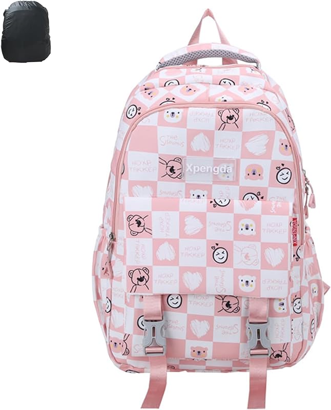 NEARAY Mochila De Estudante Leve De Grande Capacidade, Mochila De Viagem, Mochila Esportiva E De Lazer, Pode Acomodar Um Laptop De 15,6 Polegadas, Capa De Chuva