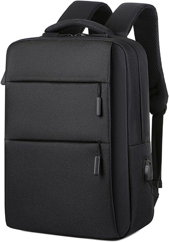 Mochila Masculina Oxford com Zíper Duplo Laptop Mochila de Viagem de Negócios