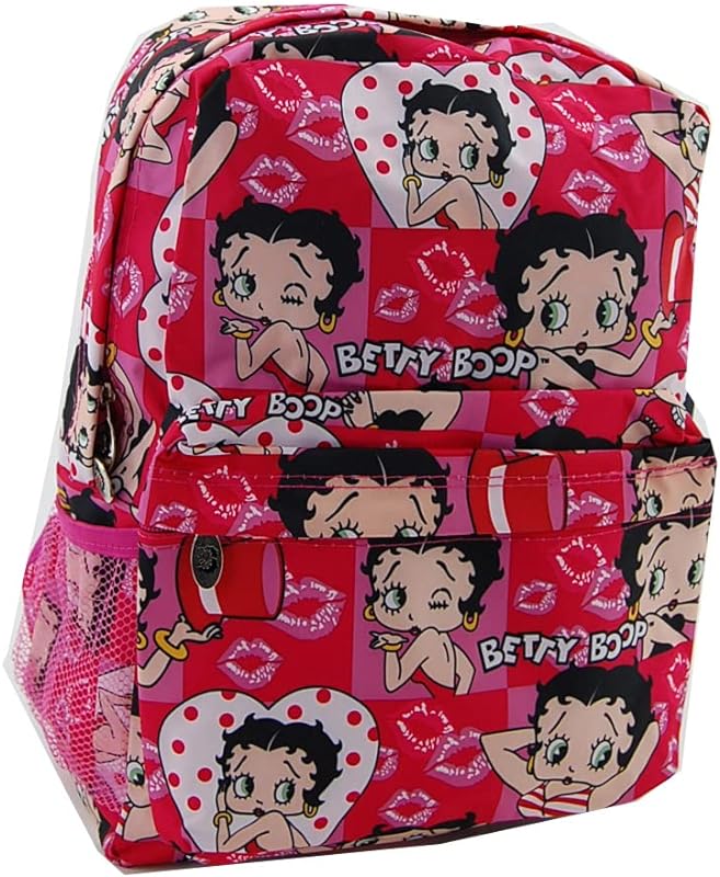 Mochila grande de microfibra Betty Boop com 40,6 cm de altura