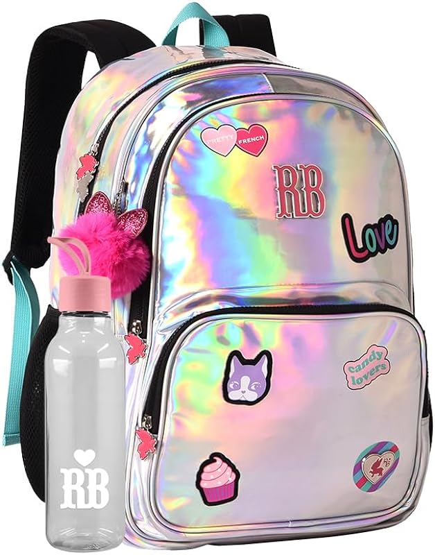 Mochila Rebecca Bonbon Holográfica + Squeeze RB Original Mochila Rebecca Bonbon Holográfica + Squeeze RB Original