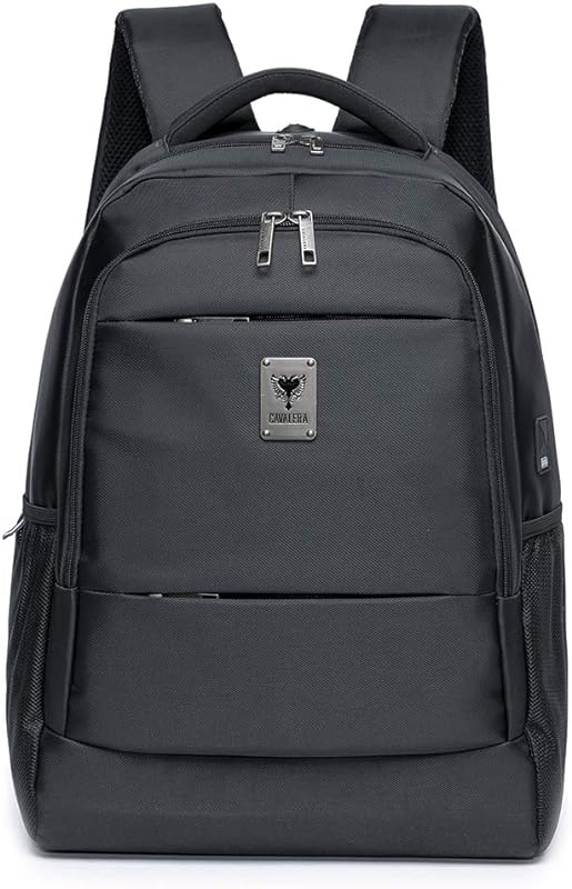 Mochila Cavalera Executiva Masculina Reforçada Moderna Preta Notebook USB