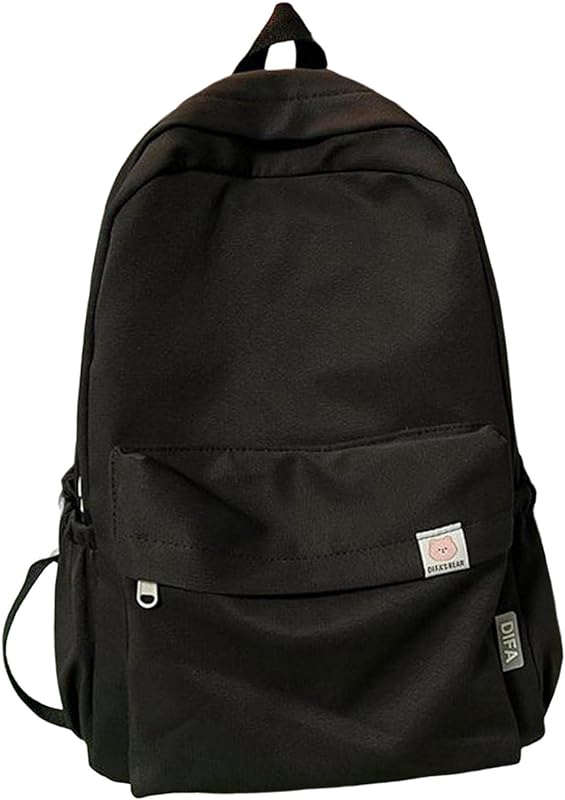 Mochila Simples de Cor Sólida para Atividades Ao Ar Livre Masculina Unissex