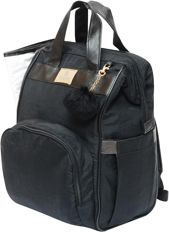 Mochila Baby Nut Versátil Nylon Preta