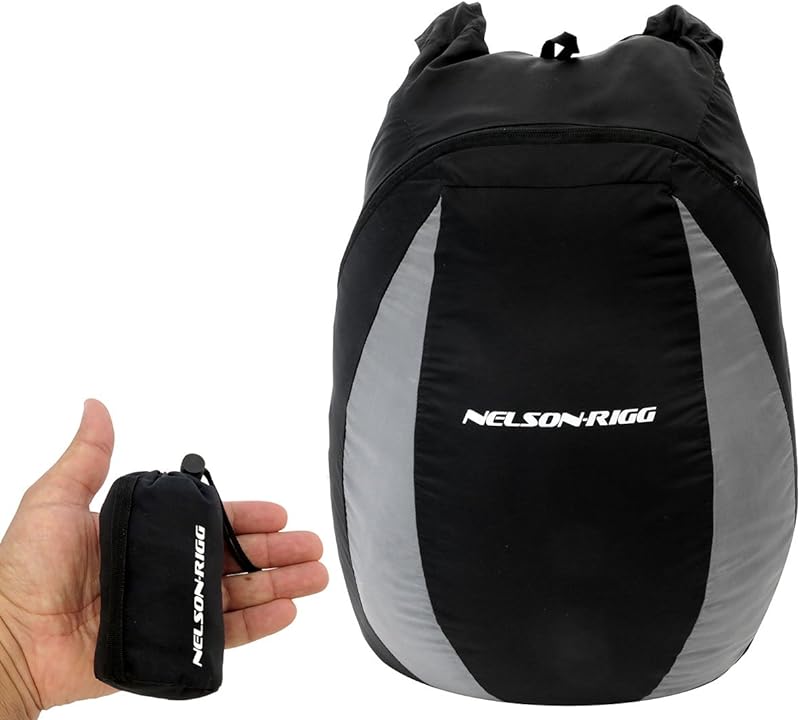 Mochila compacta preta Nelson Rigg CB-PK30