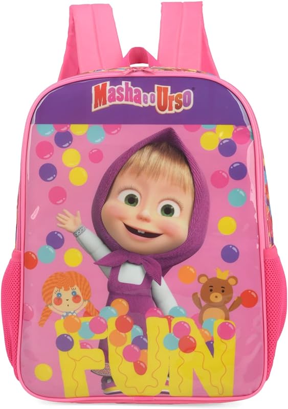 Mochila de Costas Infantil Masha e o Urso