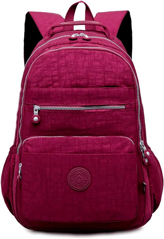 Mochila Leve Fashion Para Notebook Escolar Viagem Casual Estudante faculdade Bolsa Impermeável (Bordo)
