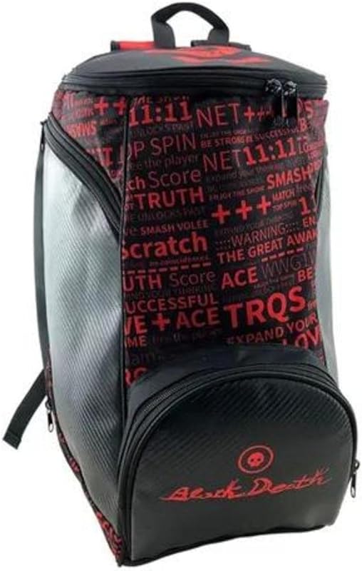 Mochila De Beach Tennis, Padel eTenis Turquoise Black Death Vermelha