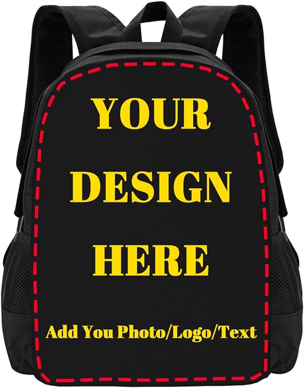 UJDUYSD Mochila personalizada, mochilas personalizadas com foto para homens e mulheres, mochila casual personalizada para laptop para viagens