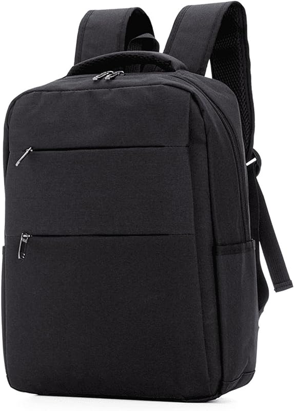 Mochila Casual Em tecido Poliéster com 3 Bolsos Frontais Com Ziper 2 Bolsos Laterais Alça De Mão e Alça De Ombro Com Compartimento Para Notebook