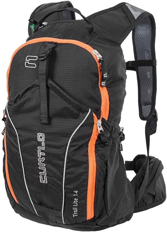 Mochila Técnica Trail Lite 14L – CURTLO, Tam. único, Preto-Laranja