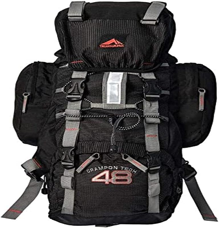 0048 – MOCHILA CRAMPON TECH 48 – PRETO COM PONTILHADO