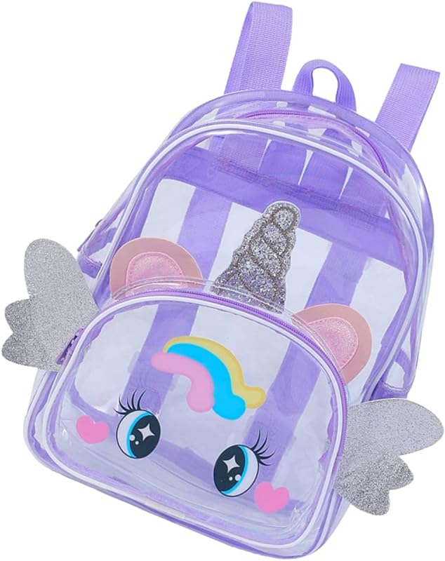 VALICLUD Mochila Mochila Mochila Transparente Bolsas De Livro Para Crianças Mochila De Praia Mochila Infantil Bolsa De Ombro Transparente Para Crianças Bolsa De Estádio Transparente