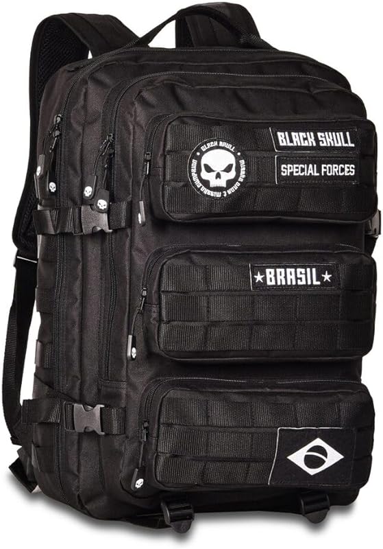 MOCHILA BLACK SKULL NOTEBOOK CASUAL ESPORTE ACADEMIA
