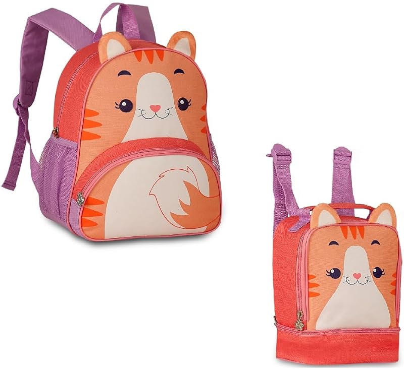 Kit Mochila Costas “13” e Lancheira Pets Gatinha – Clio Style