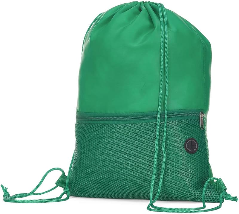 SACOLA MOCHILA BOLSO COM ZIPER – VERDE BP0002