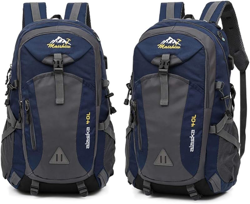 Mochila para Trilha Bolsa para Trilha Unissex Impermeável Esportes para Esportes e Dia a Dia Resistente Acampamento