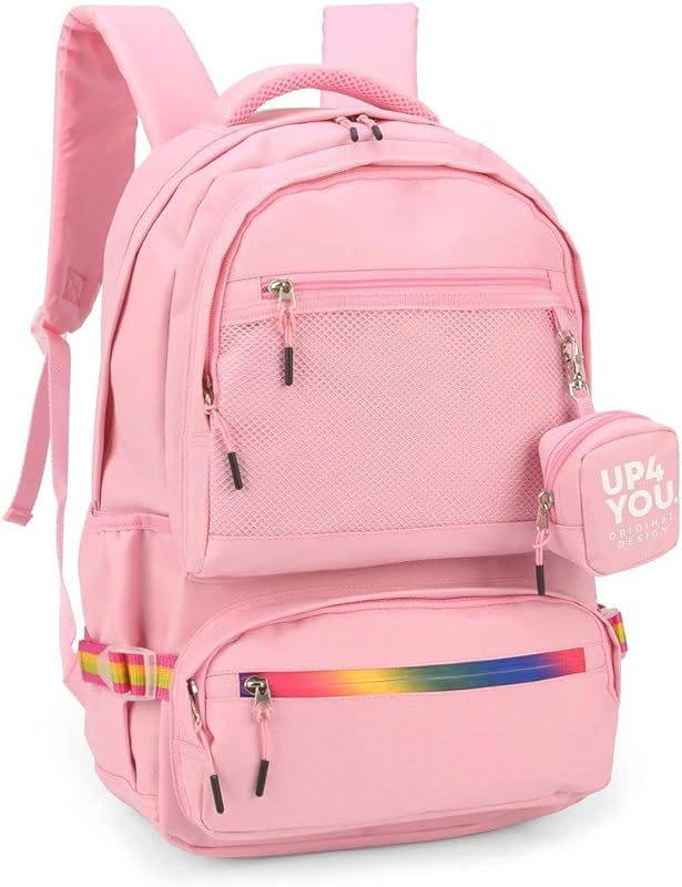 Mochila de Costas Juvenil Feminina com Mini-Bolsinha Up4You 48980 Mochila de Costas Juvenil Feminina com Mini-Bolsinha Up4You 48980