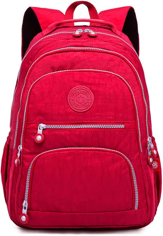 Mochila Fofa Feminina Vermelha Impermeável Escolar Viagem Trabalho Fashion Mochilas Para Notebook Moderna Leve