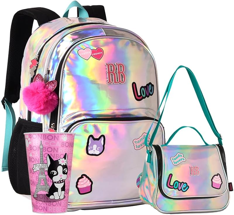 Mochila Rebecca Bonbon Lancheira Holográfica CopoRB Original