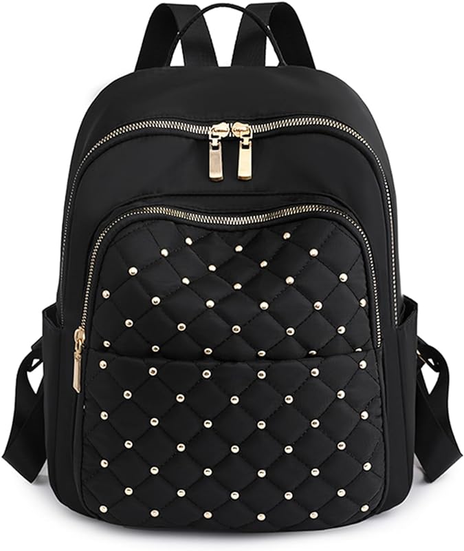Bolsa Mochila para Mulher, Mochila Grande Capacidade Anti Furto Oxford Urbanity Impermeável Mochila Feminina Moda Preta
