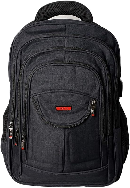 Mochila Executiva Notebook USB e fone 5 compartimentos preta Maria Adna