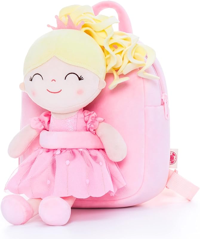 Mochila Infantil com Boneca Removível Gloveleya Princesas Encantadas Michelle Loira
