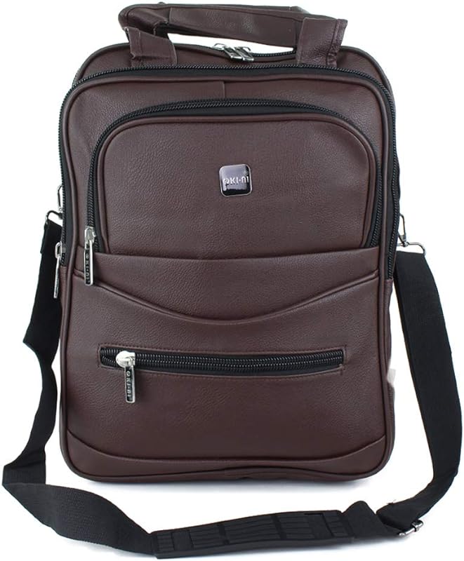 Mochila Transversal Para Notebook Couro Sintético