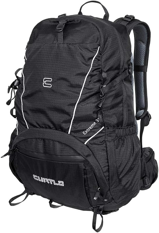 Mochila Extreme 35L – CURTLO – com Rain Cover, cor preto