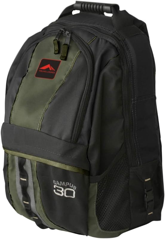 1330 – MOCHILA CAMPUS 30 – VERDE COM PRETO