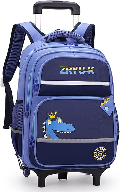 Mochila infantil Mochila escolar com rodinhas para crianças com 2 rodas Mochila com rodinhas para meninos e meninas de 6 a 12 anos-F||42 * 31 * 23CM