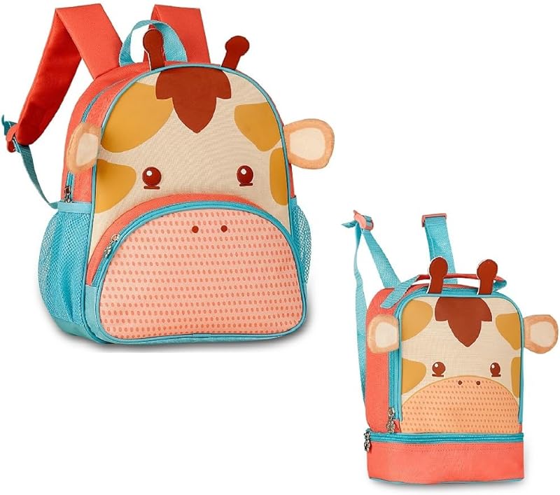 Kit Mochila Costas “13” e Lancheira Pets Girafa – Clio Style