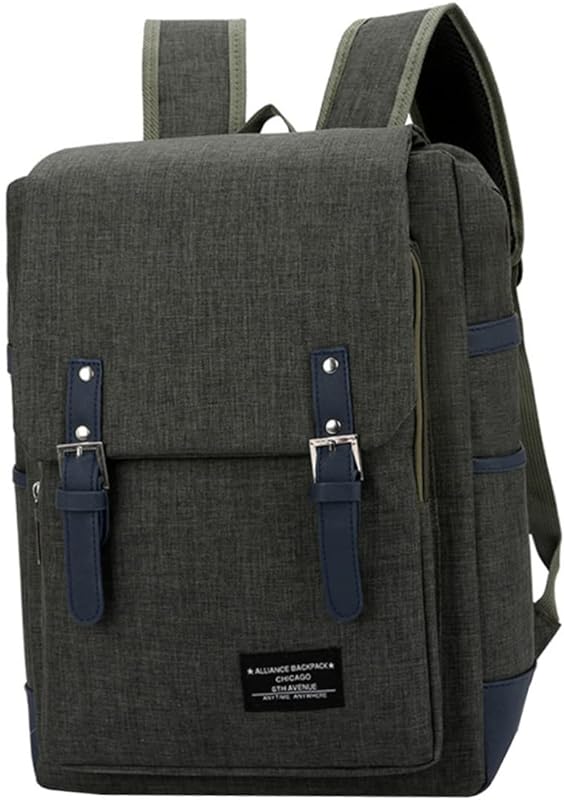 UKCOCO Mochila Mochilas Para Viagem Mochila De Lona Mochila Coreana Mochila Cinza Escuro Mochila Casual Bolsa De Negócios Para Laptop Versão Coreana Mochila De Negócios Masculina E