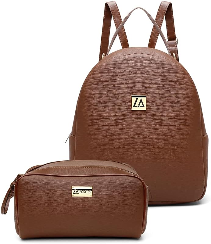 Kit Bolsa Mochila Feminino Casual + Necessaire Viagem Luxo