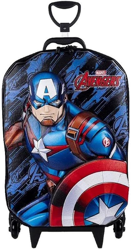 Mochila Com Rodinha, Maxtoy, Capitão América