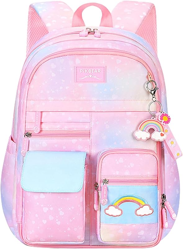 Mochilas para Meninas – Mochilas Escolares Ambientais | Mochilas cor–rosa gradiente para meninas, escola primária, mochila arco-íris, mochila arco-íris para caminhadas, viagens, Sritob Mochilas para Meninas – Mochilas Escolares Ambientais | Mochilas cor–rosa gradiente para meninas, escola primária, mochila arco-íris, mochila arco-íris para caminhadas, viagens, Sritob